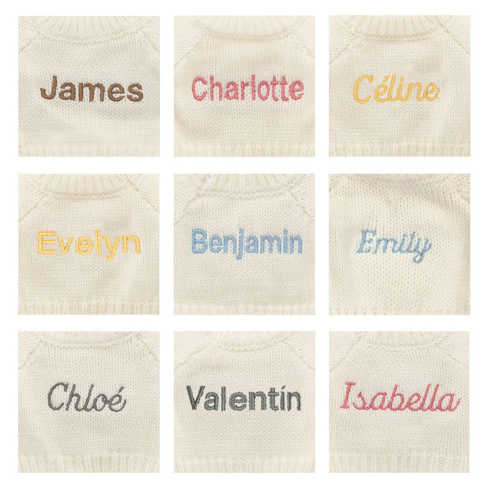 Blossom Silver Bunny 'Bloom' with Personalised Cream Jumper