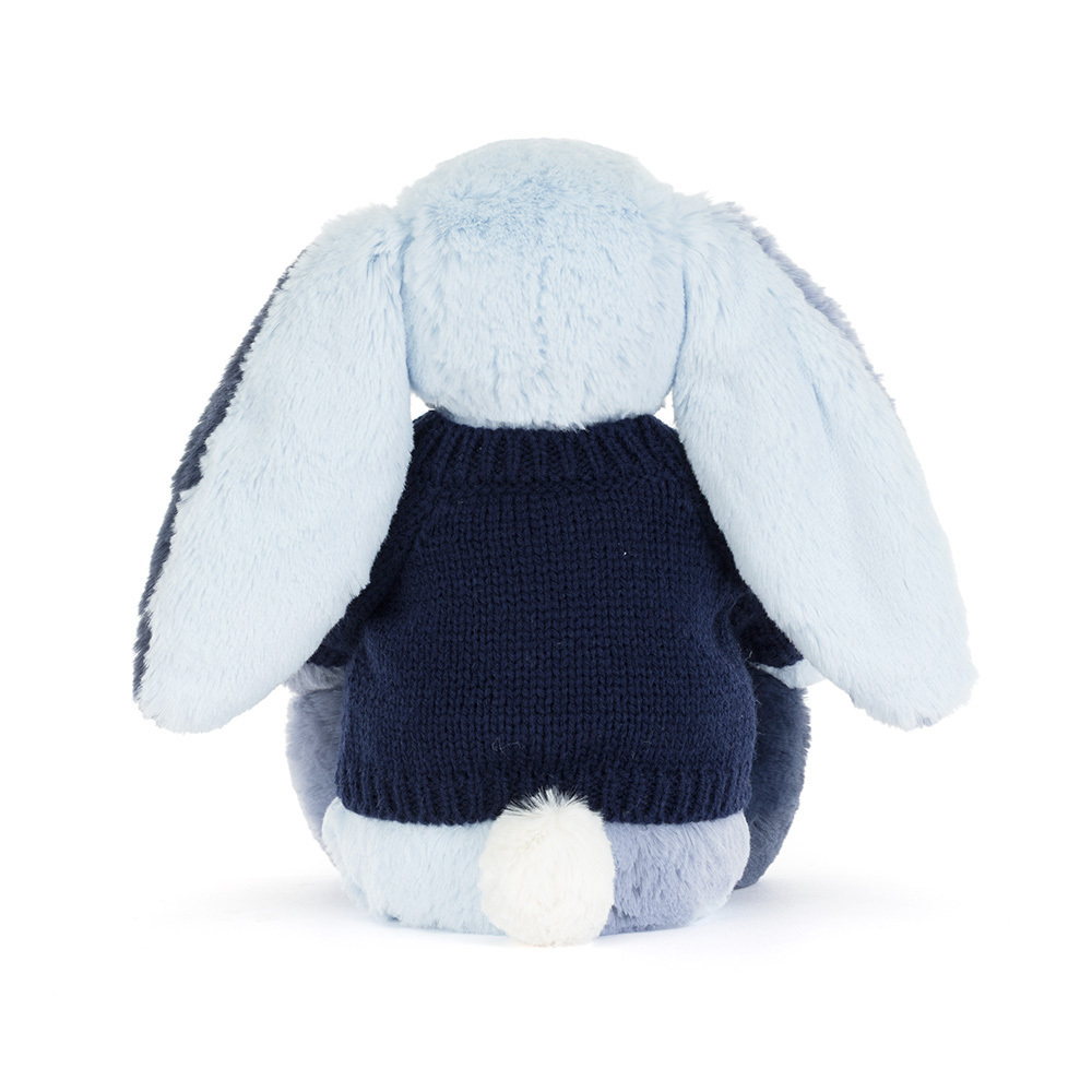 Puddlesea Bunny with Personalised Navy Jumper