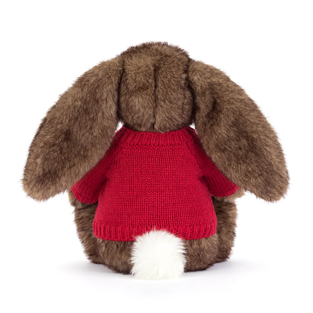 Hoppleston Luxe Bunny with Personalised Red Jumper