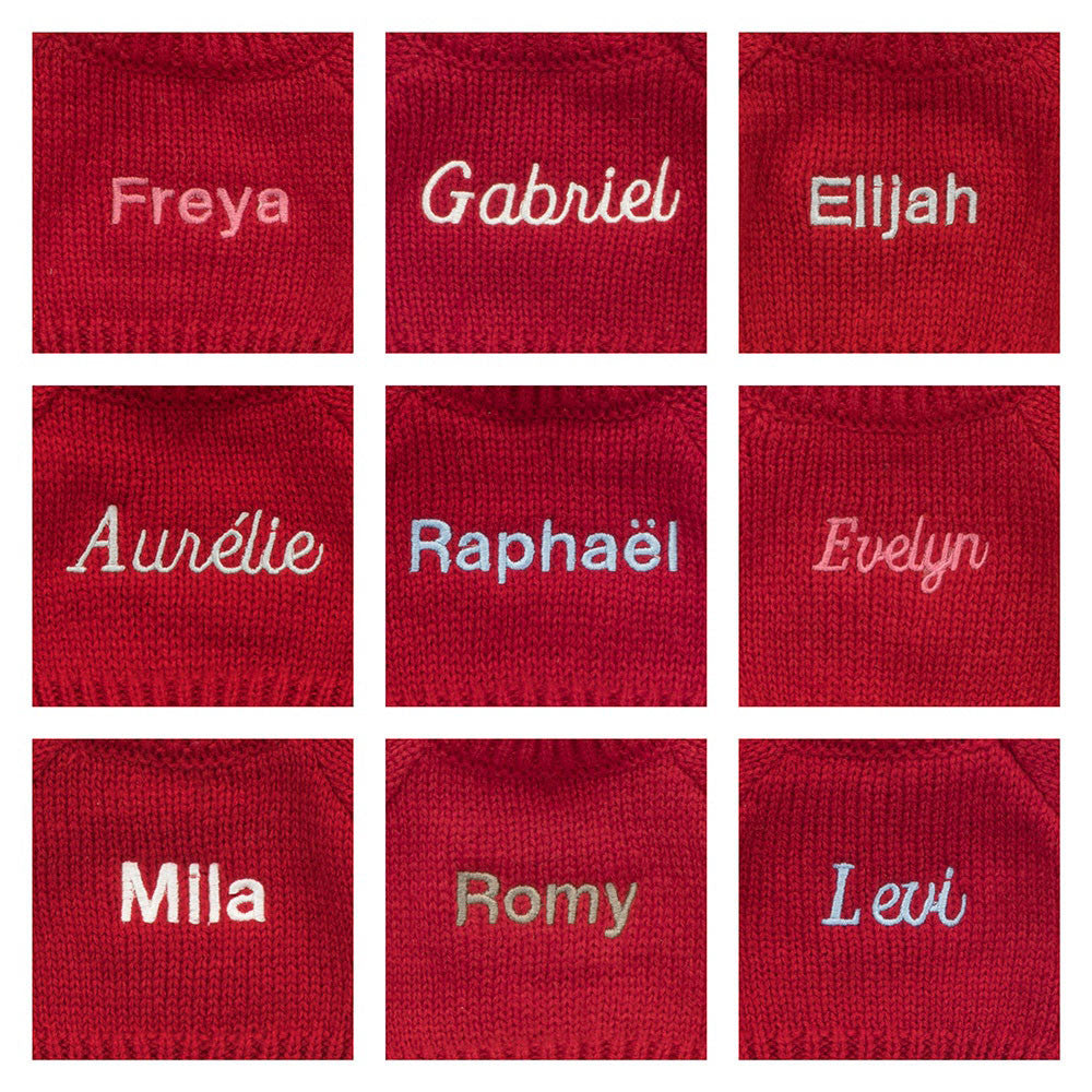 Bashful Tangerine Bunny with Personalised Red Jumper