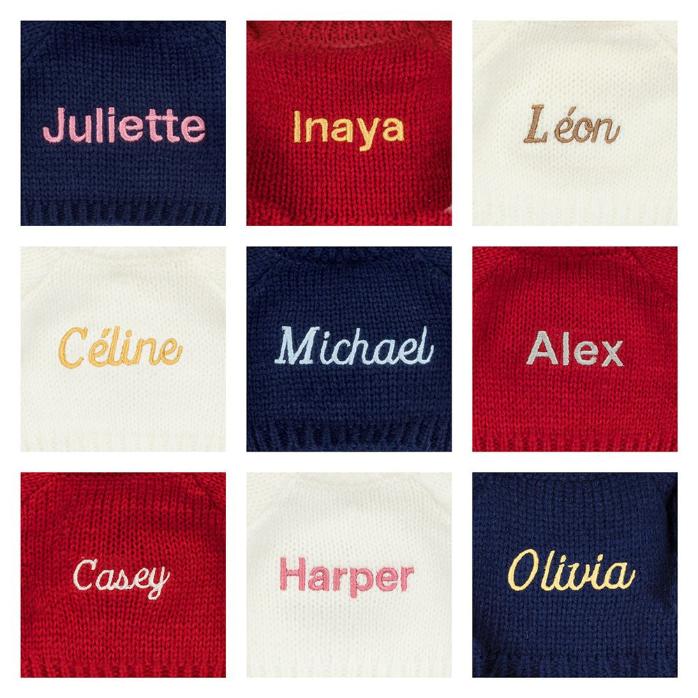 Zodihop Luxe Bunny with Personalised Red Jumper