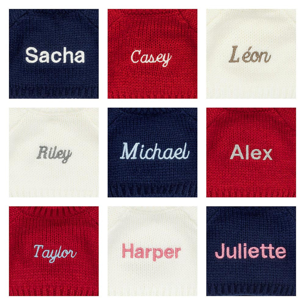 Bashful Luxe Bunny Nimbus with Personalised Red Jumper