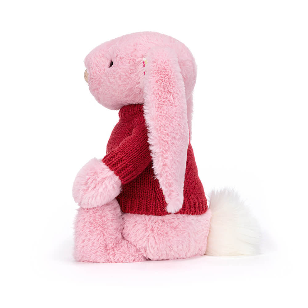Blushkin Blossom Luxe Bunny with Personalised Red Jumper