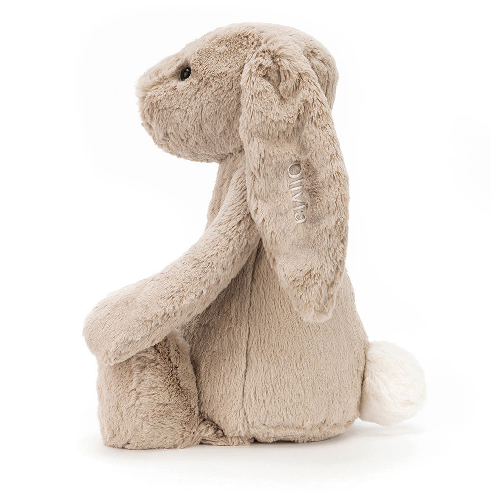 Personalised Bashful Beige Bunny Huge