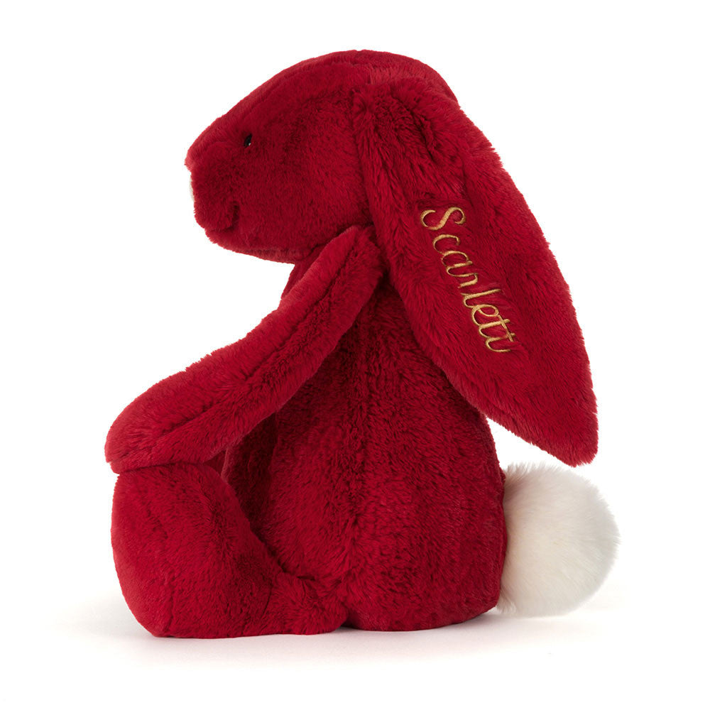 Personalised Bashful Luxe Bunny Scarlett Huge