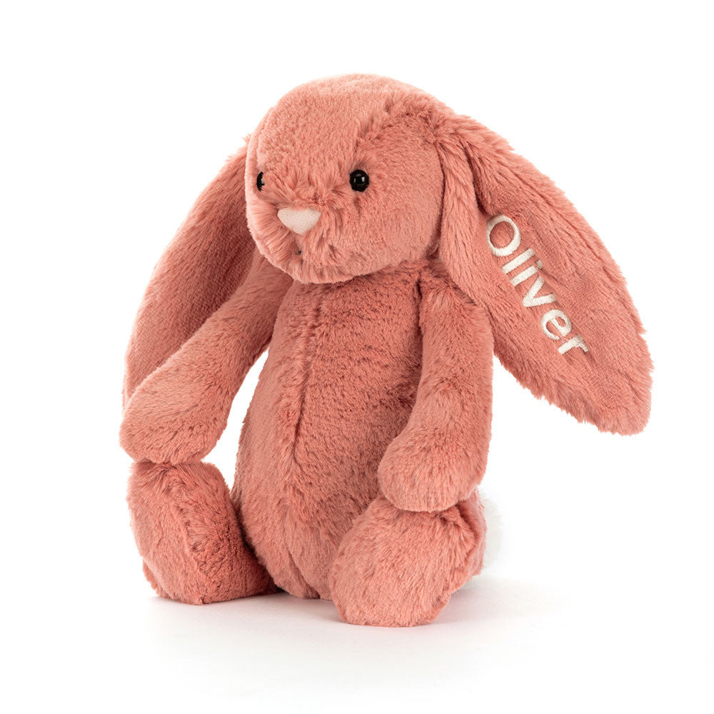 Personalised Bashful Sorrel Bunny Medium