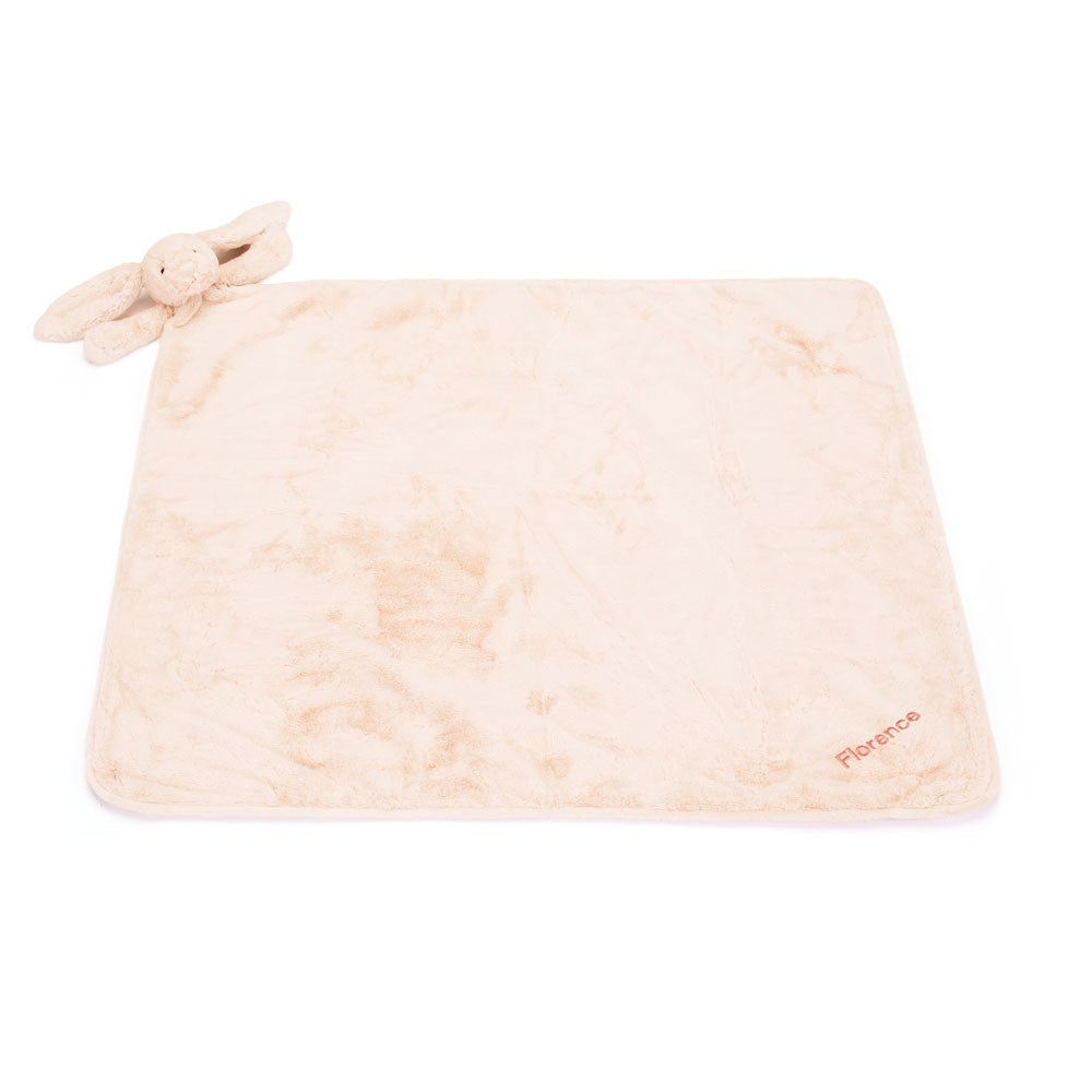 Personalised Bashful Blush Bunny Blankie